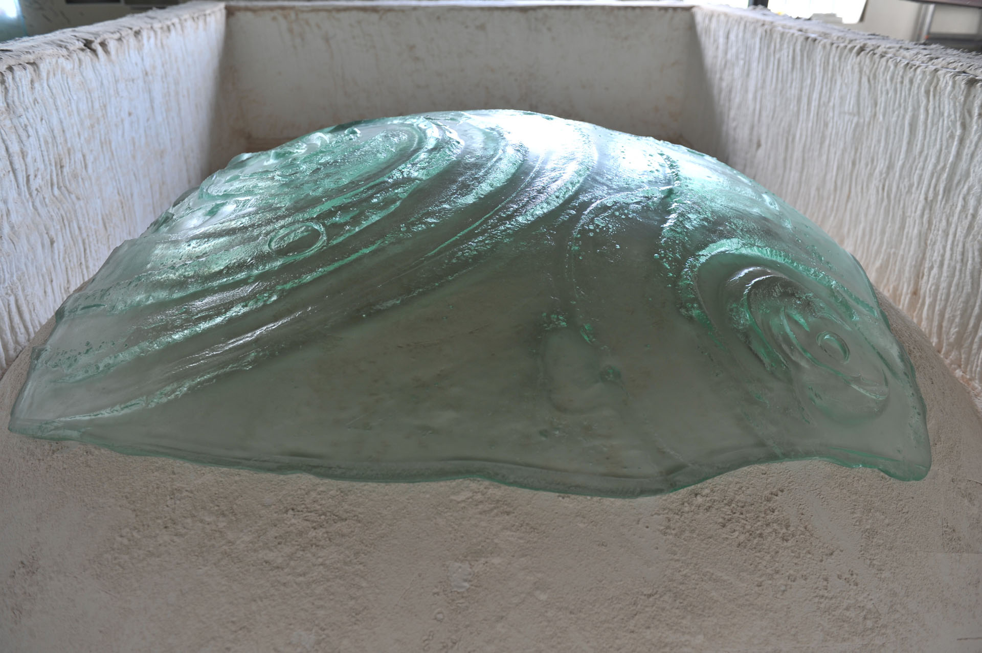 Artistic glass by Archiglass, Tomasz Urbanowicz, Creation Process, The Big Bang at Bialystok University Campus, Bialystok, Poland