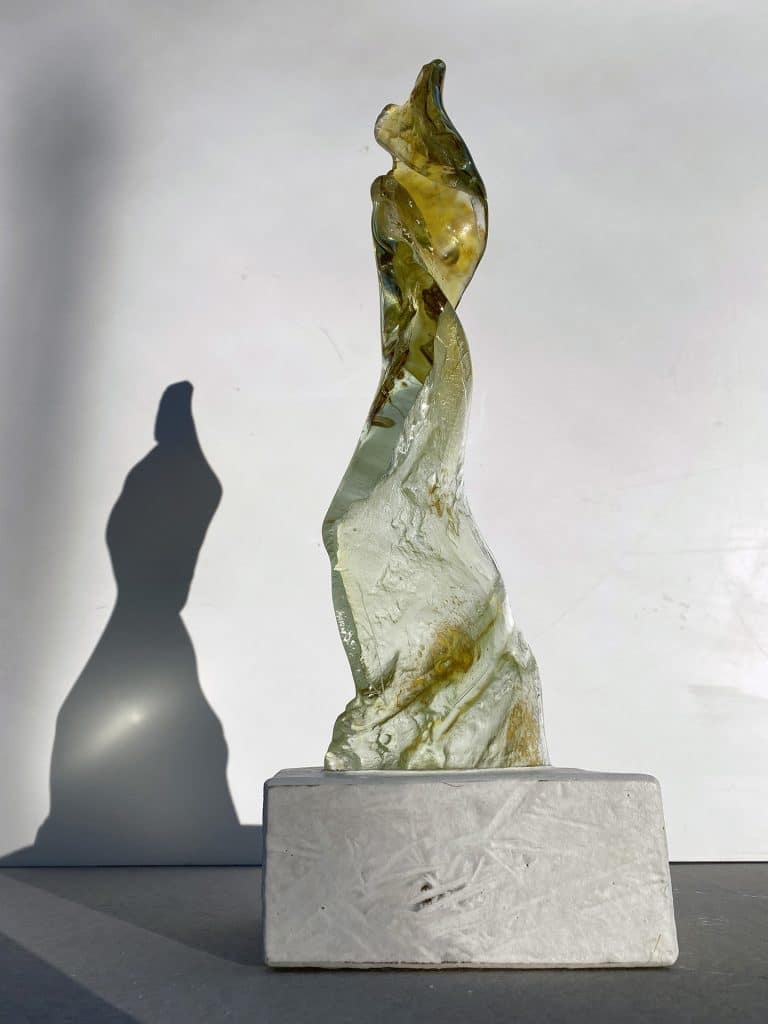 Figurative and abstract glass sculptures