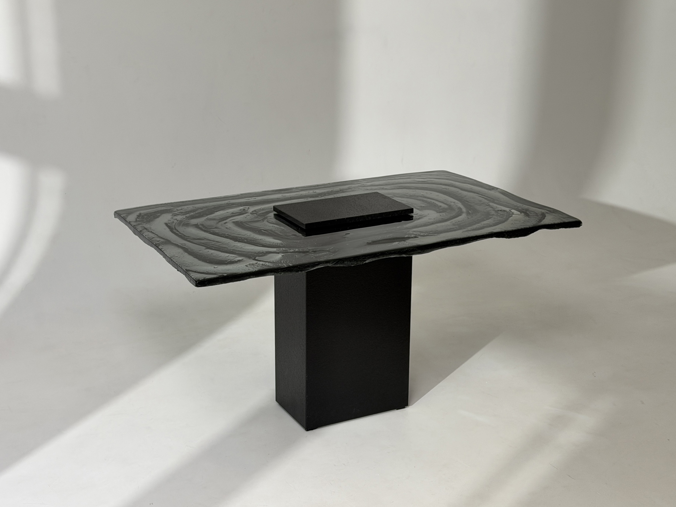 Interlight Collection: Glass and Stone Table