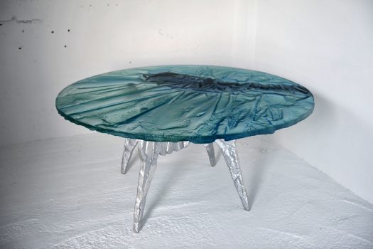 Archiglass Art Glass Table KOŁO 25412 Kaukaz
