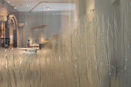 Artistic glass by Archiglass, Tomasz Urbanowicz at the Museum of Architecture in Wroclaw, Poland